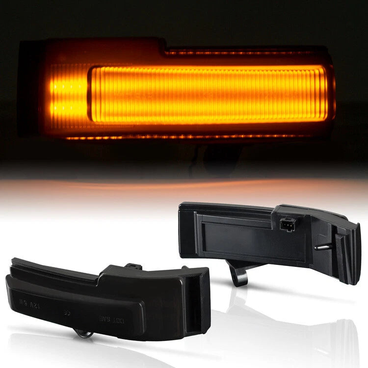 Smoke LED Side Mirror Blinker Light Turn Signal Lamps for Ford F-150 (2015–2018)