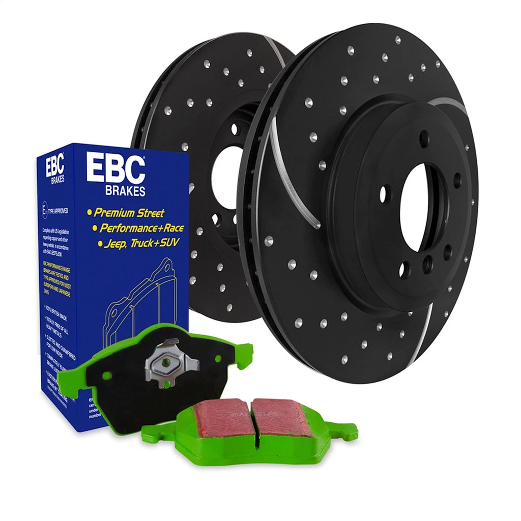 Set of 2 Brake Disc and Pad Kits for BMW X5 (2009–2015)