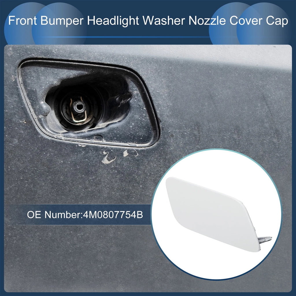 Washer Nozzle Cover Cap for Audi Q7 (2017–2019) White 1 Pcs