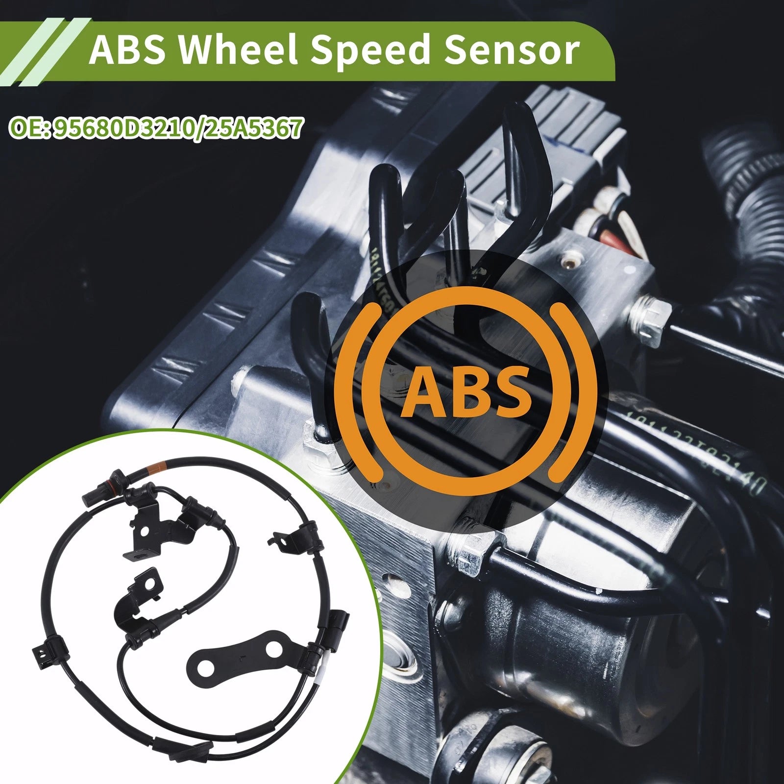 ABS Wheel Speed Sensor for Hyundai Tucson (2016–2021) No. 95680D3210, 25A5367