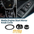 Set of 4 Media Tune Engine Start Mirror Knob Covers for Subaru WRX (2022–2023)