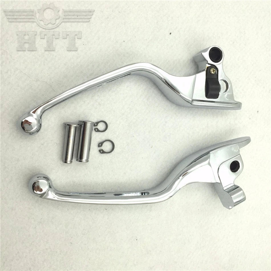 Chrome Brake Clutch Hand Levers for Harley Touring Trike FLHR FLHRC (2009–2023)