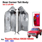 For Toyota Hilux RN30 RN40 Pickup UTE 1979-83 Rear Gate Tail Body Corner 2 PCS