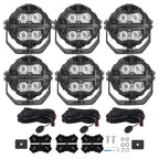 6pcs 3.5" LED Work Light Spot Pods for SUV Truck Off Road