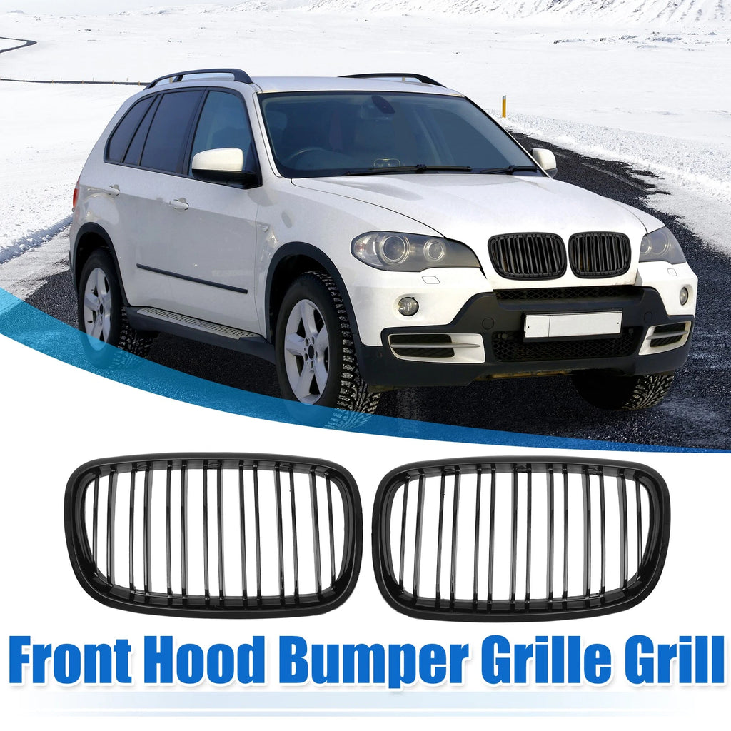 Set of 2 Front Hood Bumper Grille for BMW X5 X6 E70 (2007–2013)