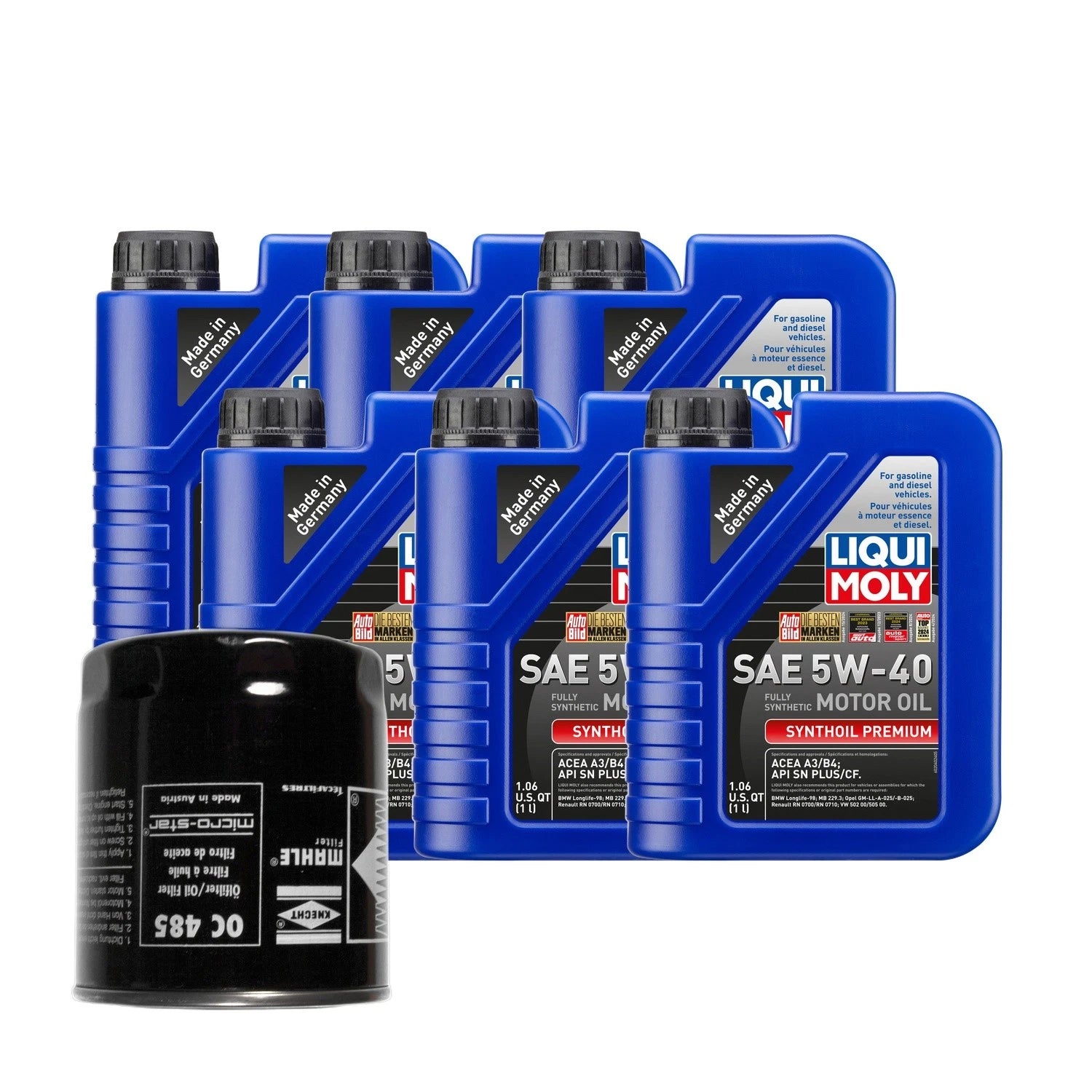 Liqui Moly Synthoil Premium SAE 5W-40 Oil Change Kit for Audi AHA/ATQ (2000–2005)