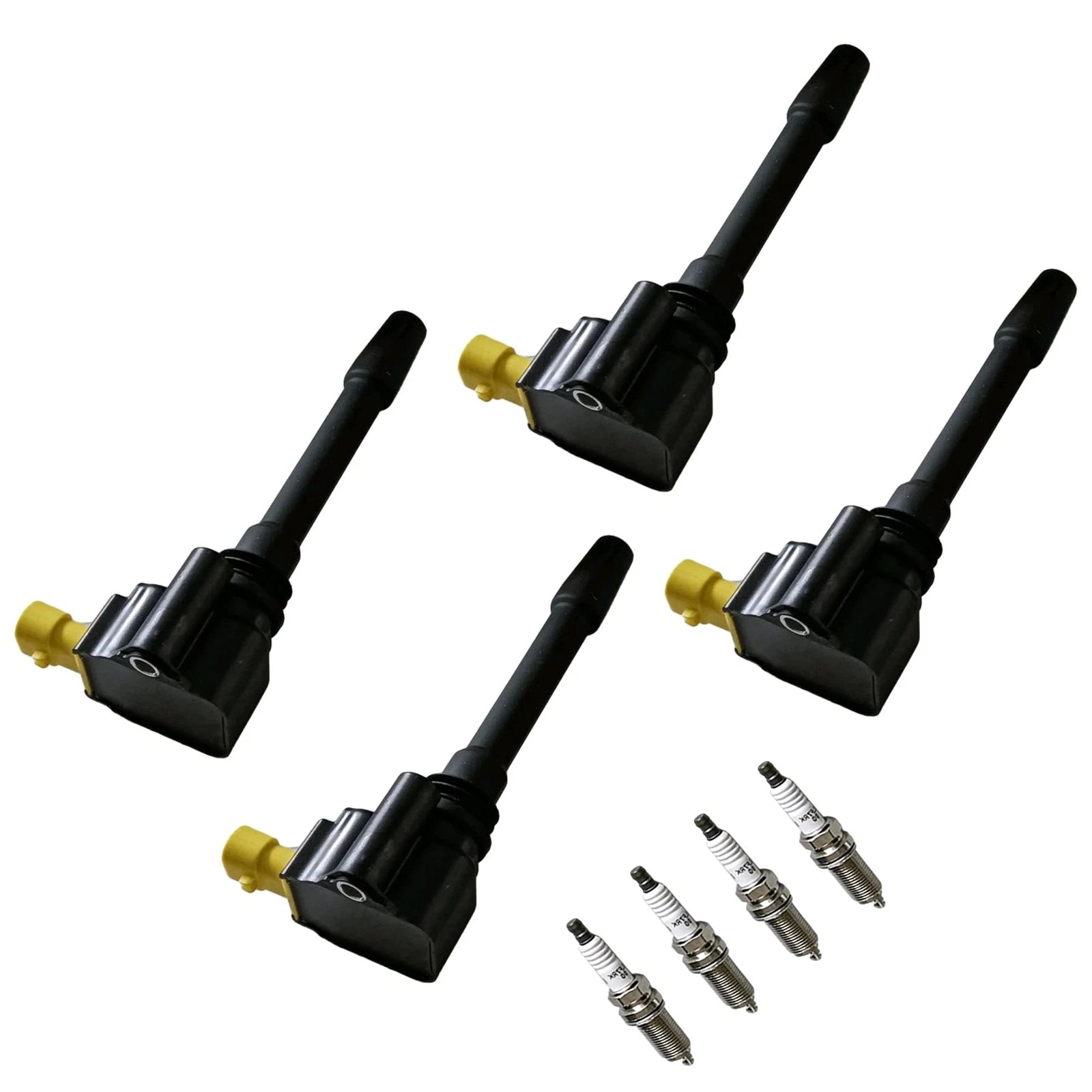 Set of 4 Ignition Coils & Spark Plugs for Fiat 124 Spider (2017–2020)