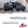 2X Clear White LED Front/Rear Side Marker Lights for GMC Sierra 2500 3500 (2020–2024)
