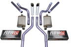 Dual Exhaust Kit for Chevy GMC C10 (1963–1972) 2.5" Clamp-On Slash Tip