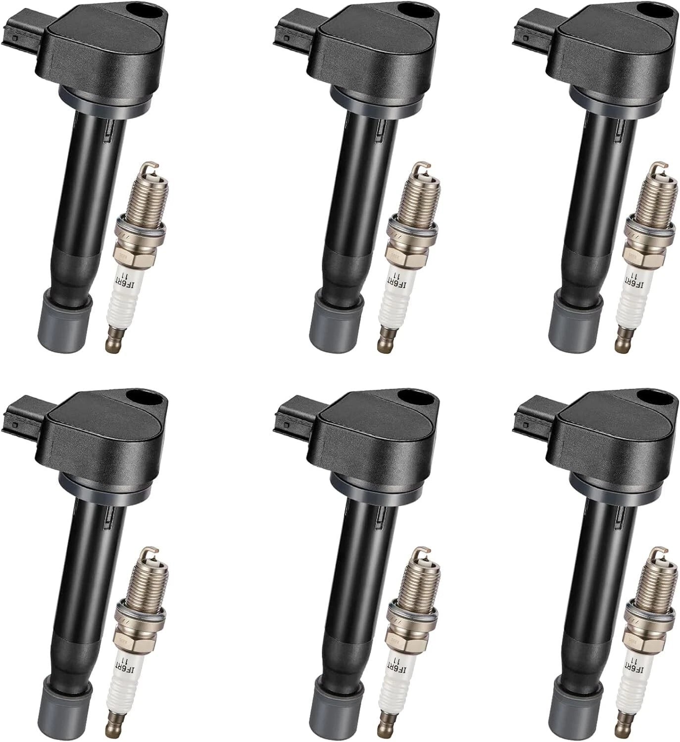 Set of 6 Ignition Coils & Iridium Spark Plugs for Saturn Vue (2004–2007) UF242