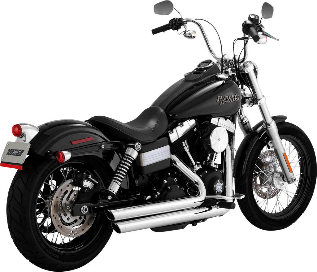 Vance & Hines Big Shots Chrome Exhaust for Harley Dyna Softail (2010–2017)