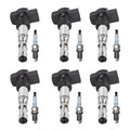 Set of 6 Ignition Coils & Spark Plugs for Audi Allroad Quattro (2001–2005)