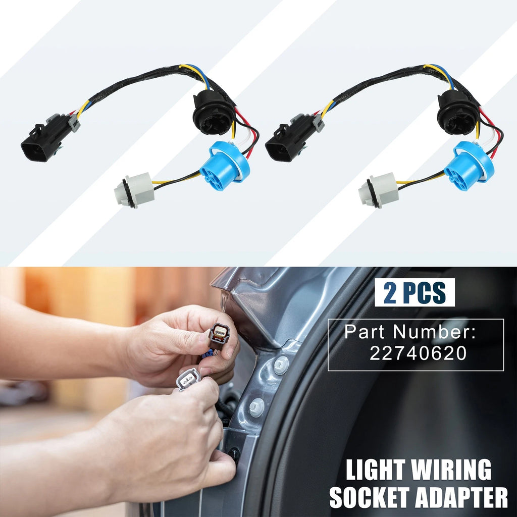 2X Light Wiring Socket Adapter No.22740620 for Chevrolet Cobalt (2005–2009)