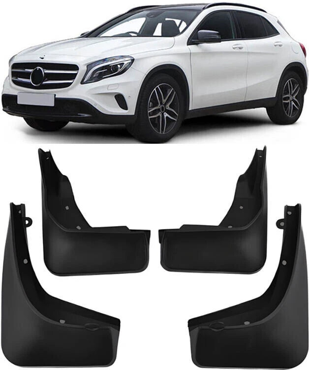 Set of 4 Splash Guards Mud Flaps for Mercedes Benz GLA X156 (2014–2020)