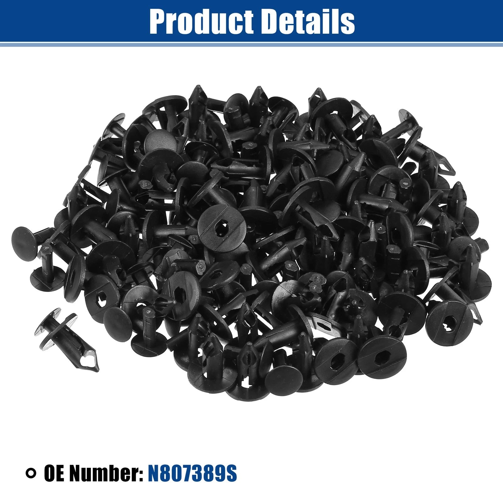 80 Pcs Bumper Retainers Clip Push Type Rivets for Ford Escape (2001–2012)