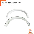 4PC White Front Fender Flare Wheel Arch for Mazda BT-50 Ute (2012-2019)