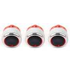 3 x ABS Switch Knob Heater Buttons A/C Covers for Peugeot 206 207 C2 (2000-2015)