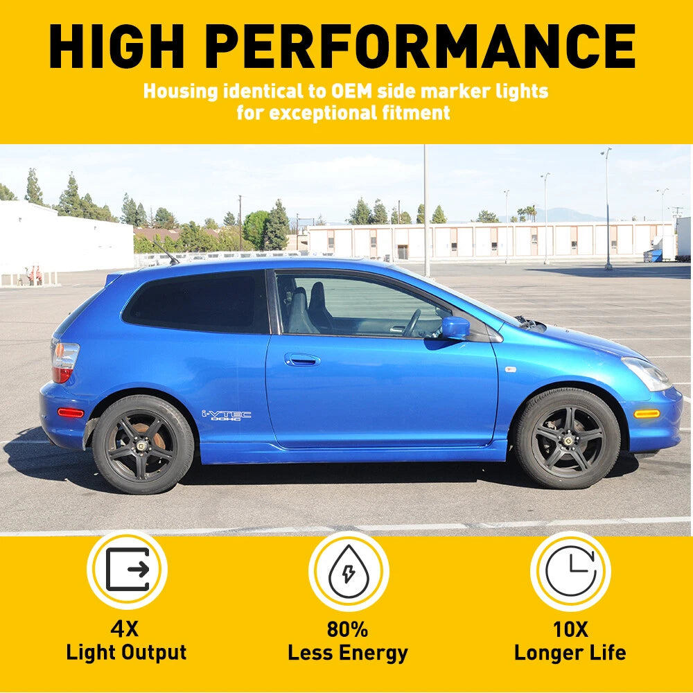 LED Bumper Side Marker Lamp for Honda Civic Si EP3 (2002–2005)