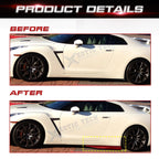 Left/Right 29" Lower Rear Side Skirt Winglets Diffusers Extension (Universal Fit 1990-2024)