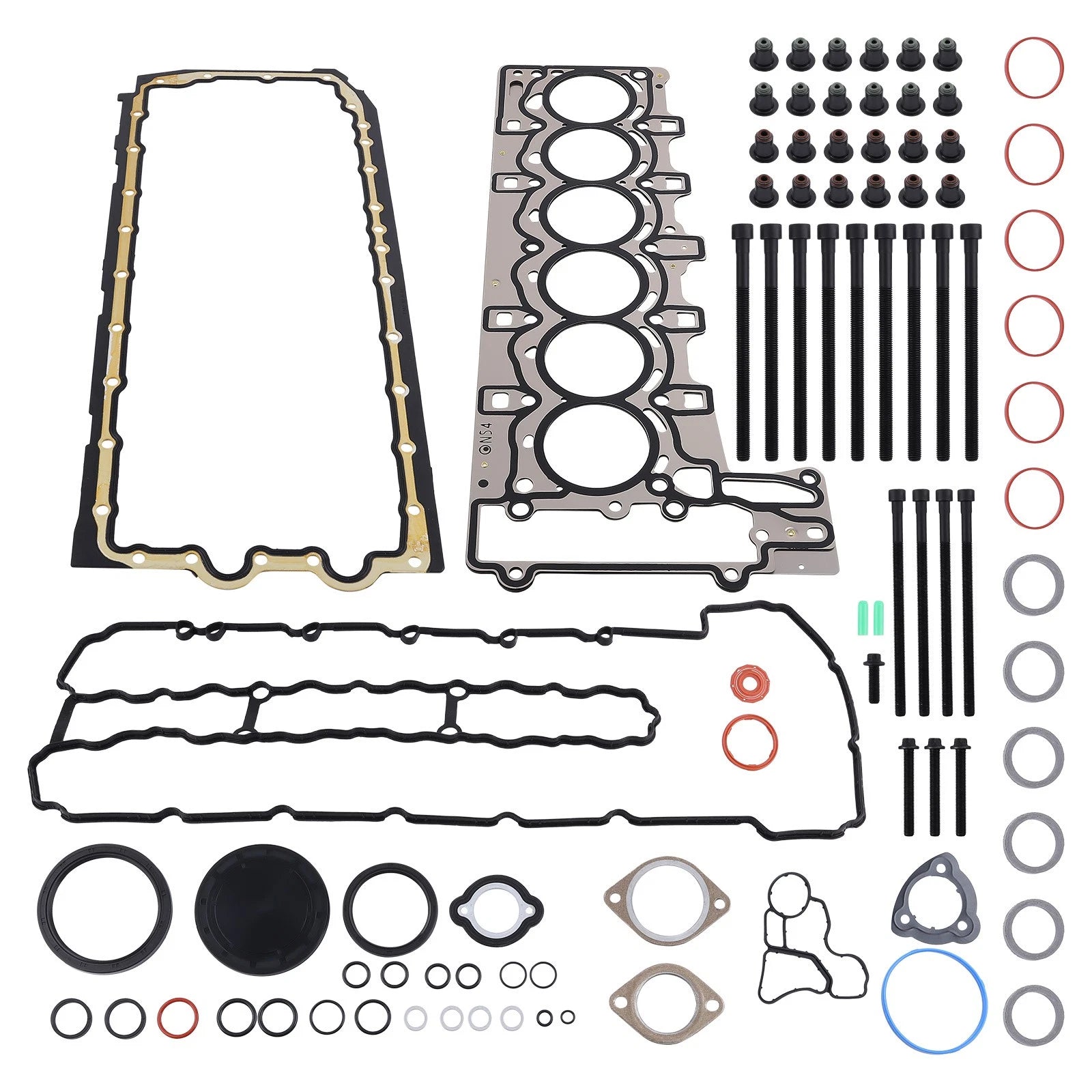 Full Engine Gasket Kit & Head Bolts for BMW Z4 35i, X6 35i N54 (2007–2016)