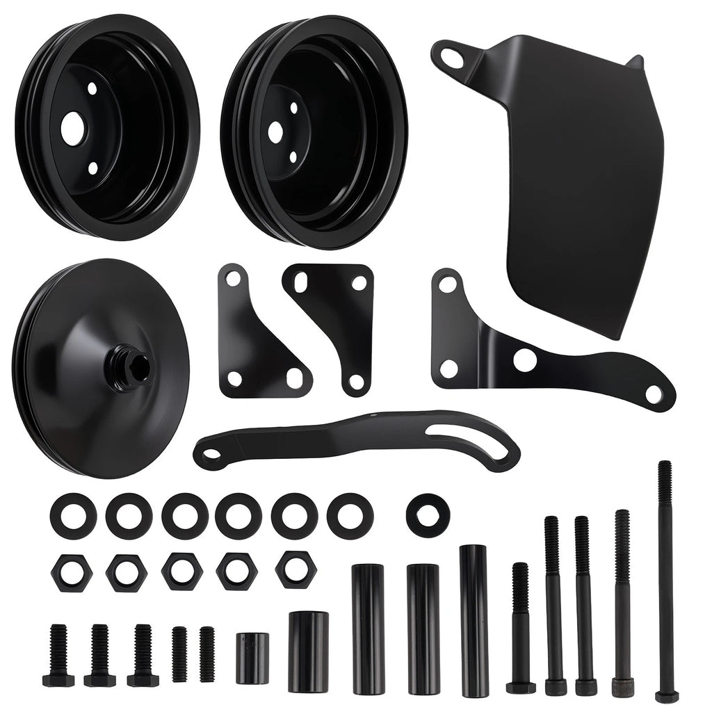 LWP Steel Pulley Kit for Small Block Chevy Motors (Complete)