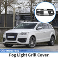 Fog Light Grill for Audi Q7 (2007–2015) No. 4M0807682T Black Silver Tone