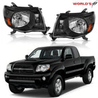 Set of 2 Halogen Headlights for Toyota Tacoma (2005–2011)