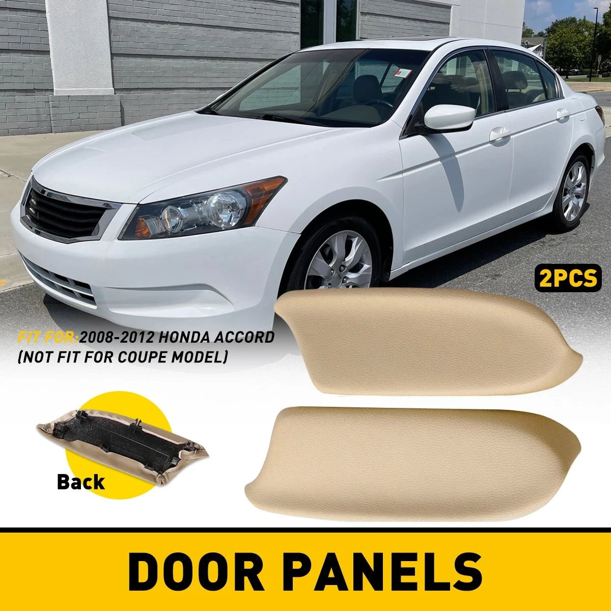 Door Armrest Panel for Honda Accord Coupe (2008–2012) Beige Leather