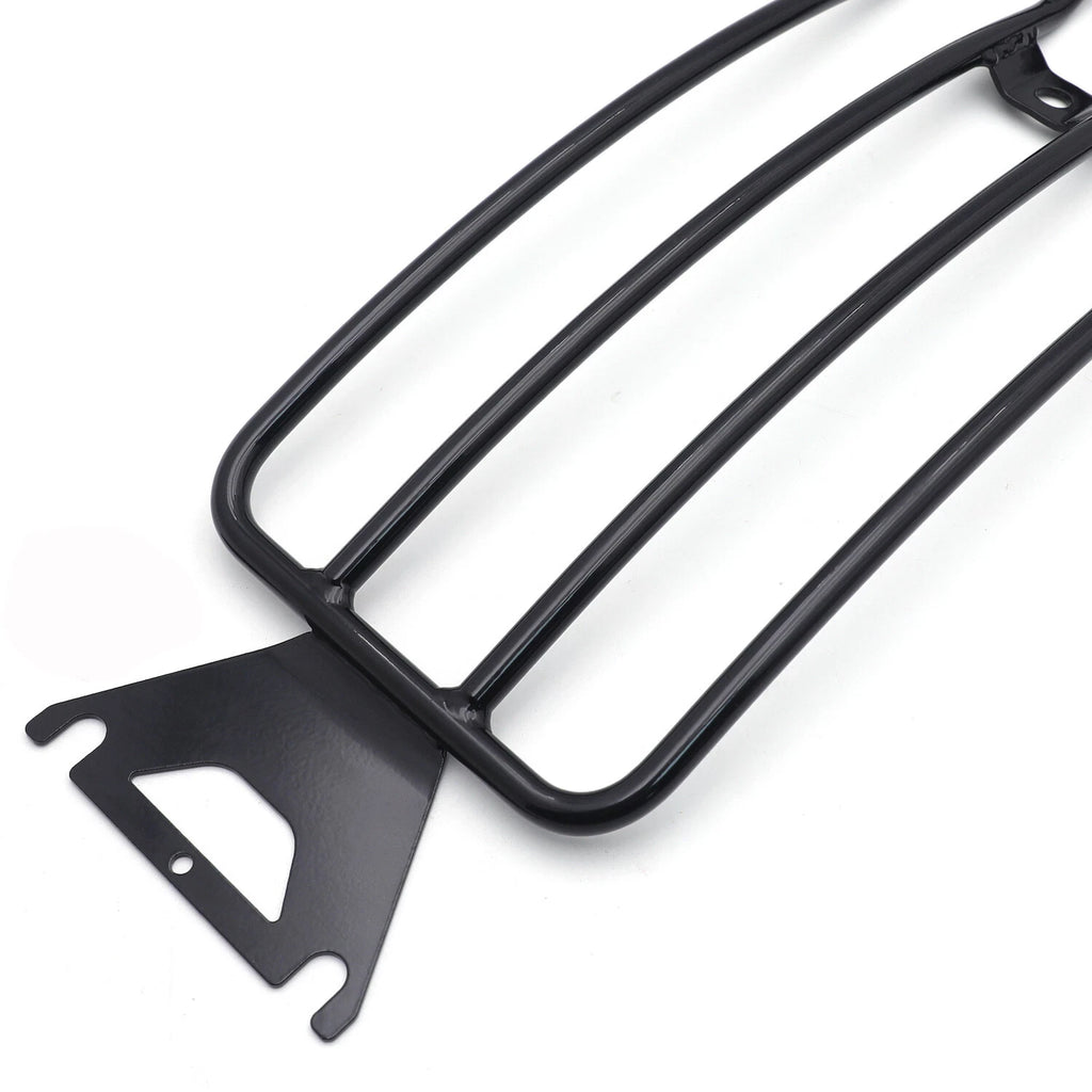 Black Steel Rear Fender Rack for Harley Touring FLH FLT (1997–2015)