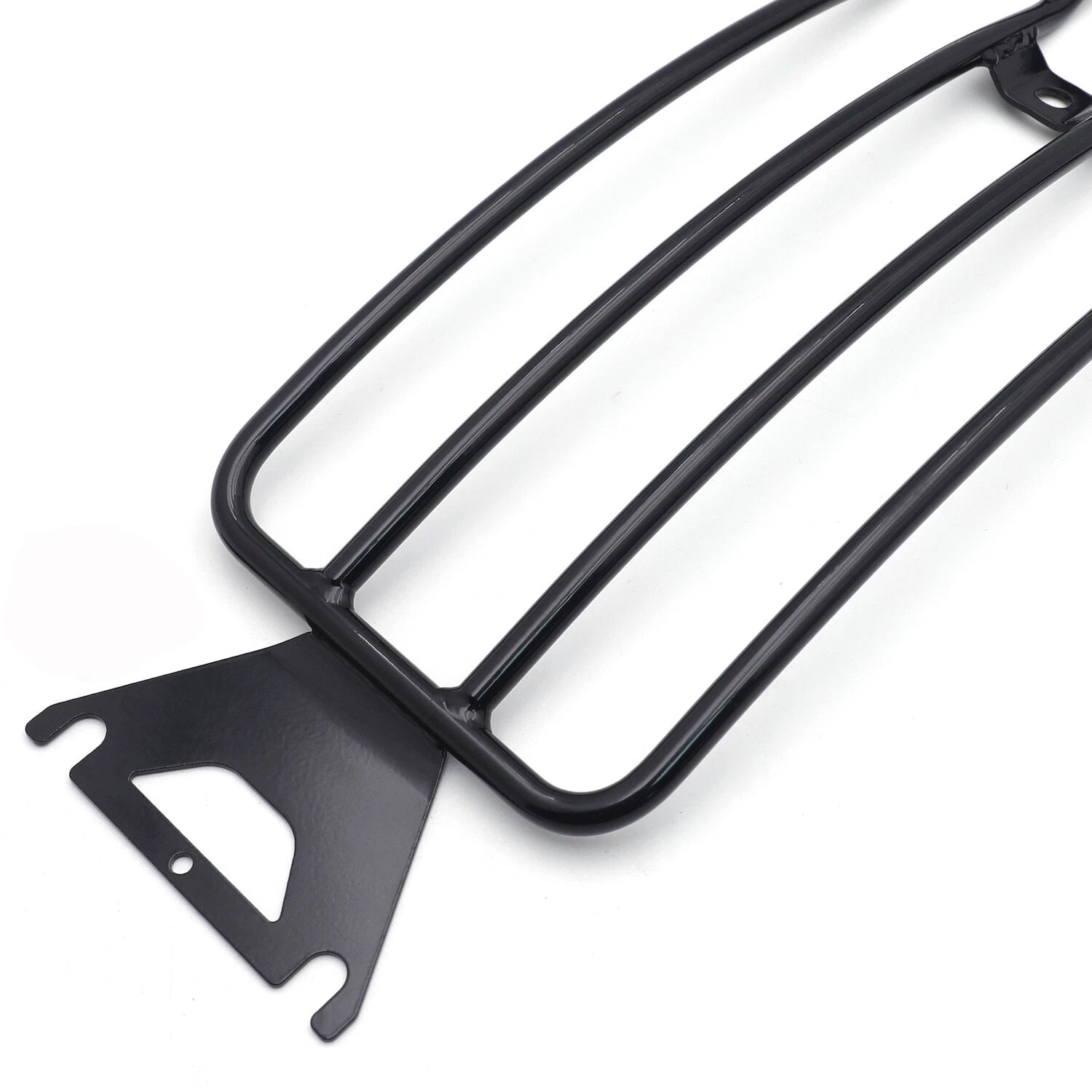 Black Steel Rear Fender Rack for Harley Touring FLH FLT (1997–2015)