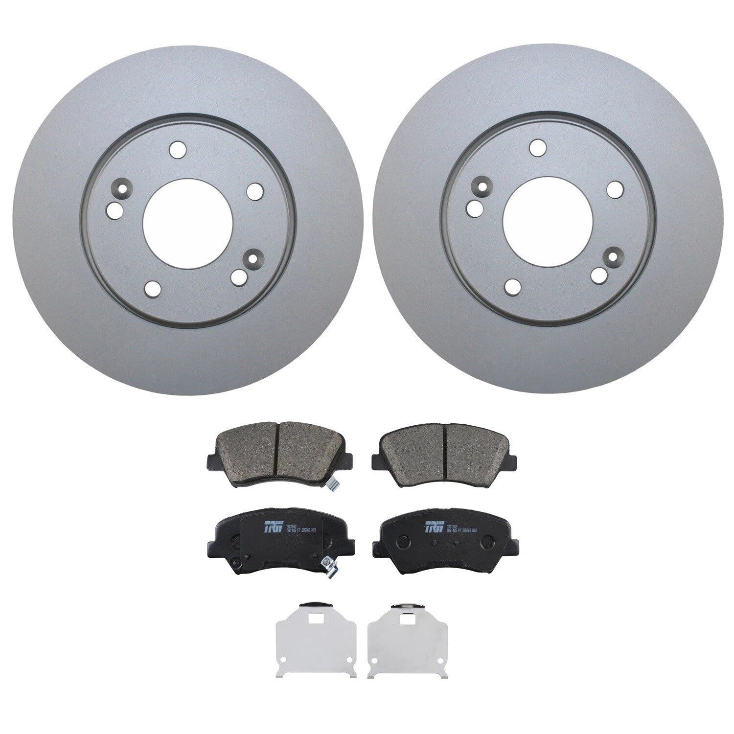 Front Brake Kit 280mm Rotors TRW Ceramic Pad for Elantra Veloster Forte Koup (2011–2019)