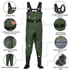 Waterproof Chest Waders with Boots for Unisex (700)