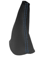 Manual Shift Boot Cover for Dodge Ram 2500 3500 (2003–2012) Carbon Fiber Blue Stitch