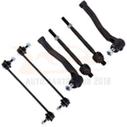 Set of 6 Front Tie Rod Ends for Chevrolet Aveo 5 (2006–2011)