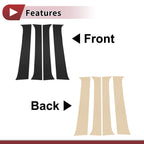 Set of 4 Car Door Pillar Window Trim for Toyota Tacoma (2016–2023) Black