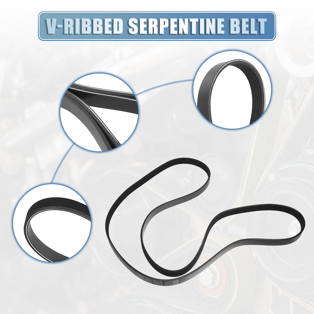 V-Ribbed Serpentine Drive Belt for Ford F-250 Super Duty (2002–2010) 6.8L 5.4L