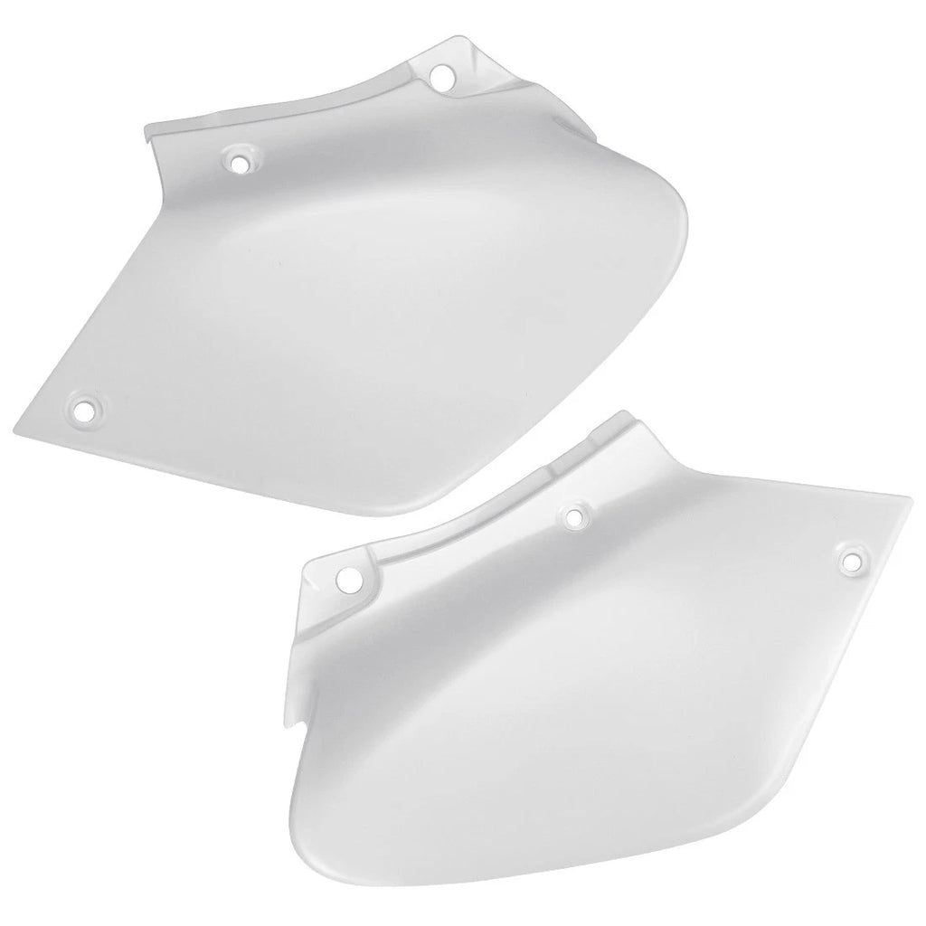 2 Side Panels for Honda XR250R XR400R (1996–2004) White Number Plates