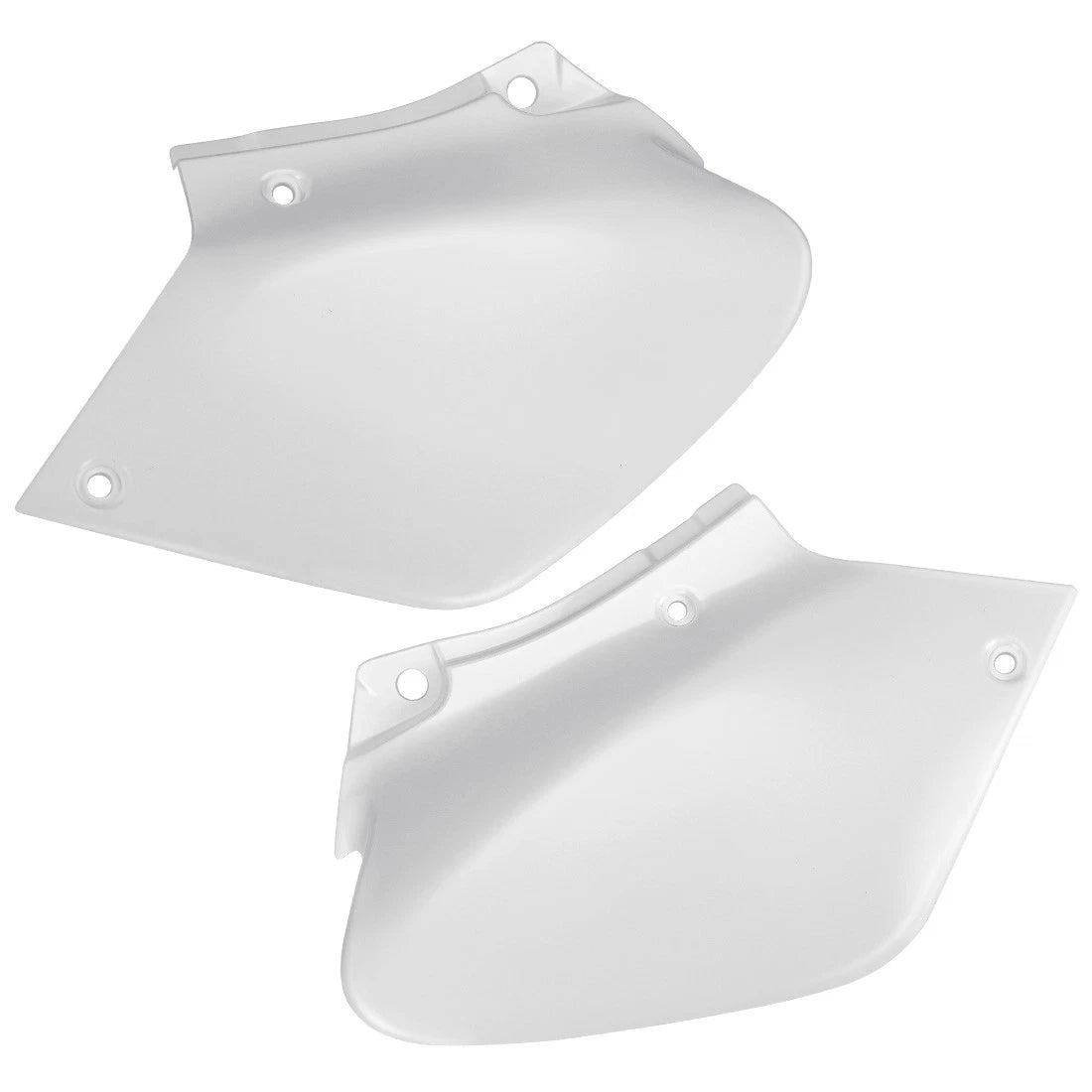 2 Side Panels for Honda XR250R XR400R (1996–2004) White Number Plates