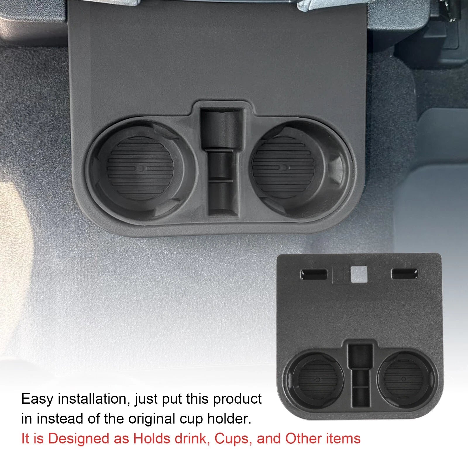 Dual Cup Holder for Ford F-Super Duty (2015-2022)