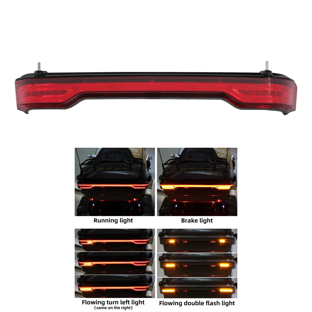 LED Brake Turn Flow Tail Light for Harley Road Glide (2014–2025)