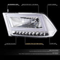 Chrome/Clear C-LED DRL Sequential Turn Signal Headlights for RAM 1500 (2009–2024)