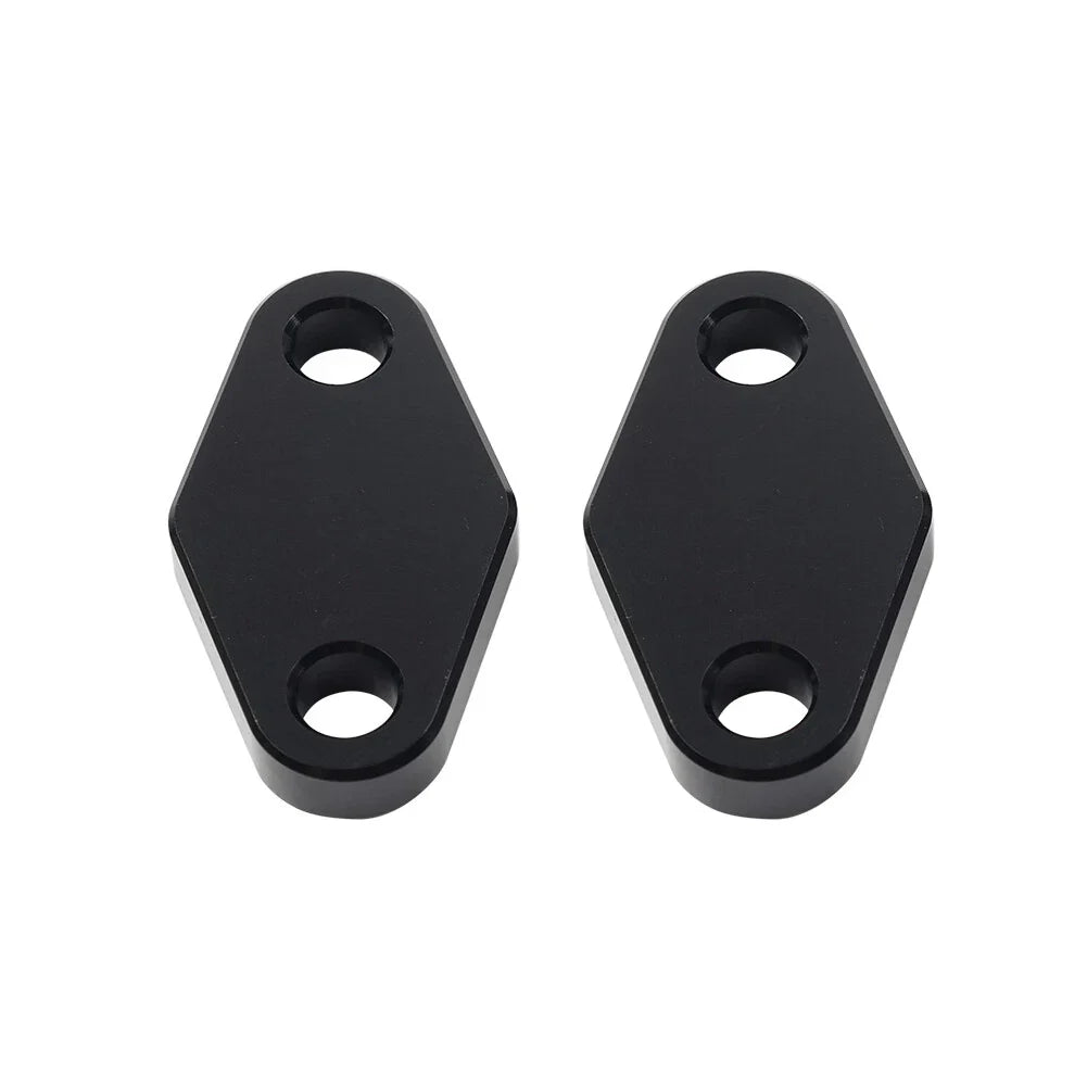 Black Oil Cooler Block Off Plate w/ Gasket for Suzuki Hayabusa GSX1300R (99-20)