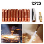 Set of 12 MIG Torch Welding Contact Tips 0.6/0.8/1.0mm for MB15