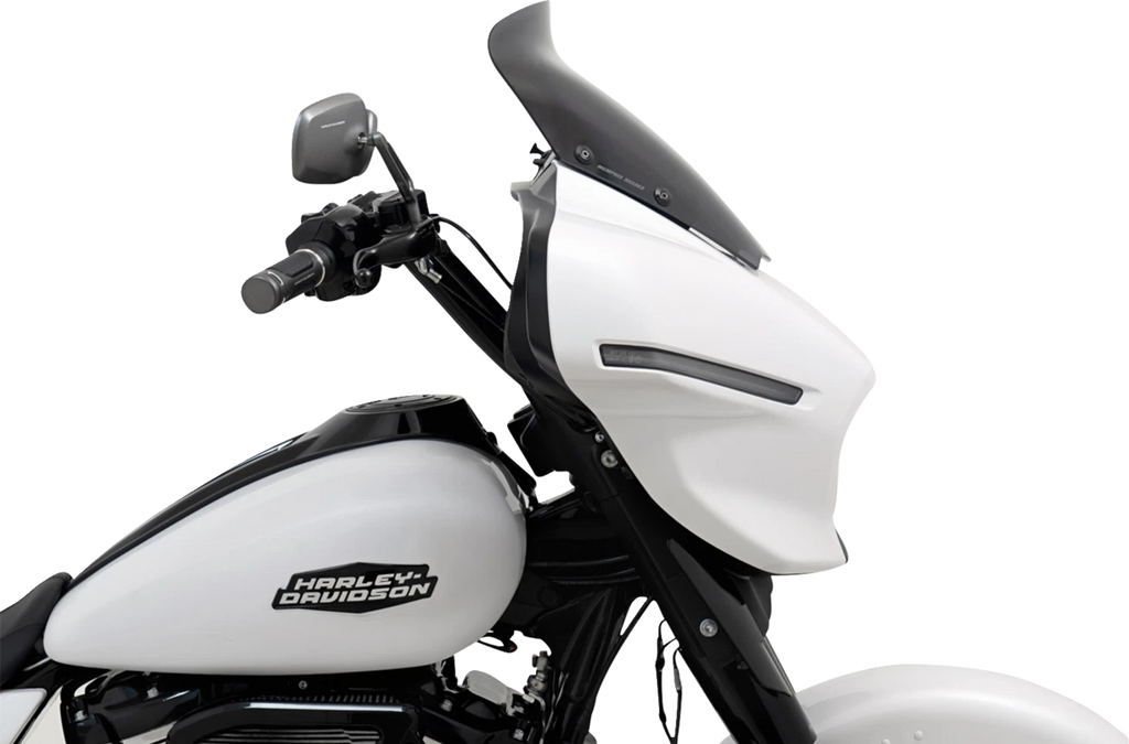 6" Spoiler Windshield for Harley FLHX (2014–2023) - Dark Black Smoke MEP89010