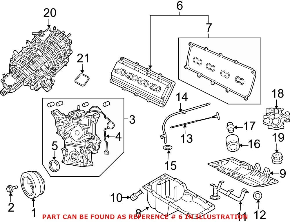 Genuine OEM Engine Valve Cover for Chrysler 300 Aspen (2005–2010) 53022085AD
