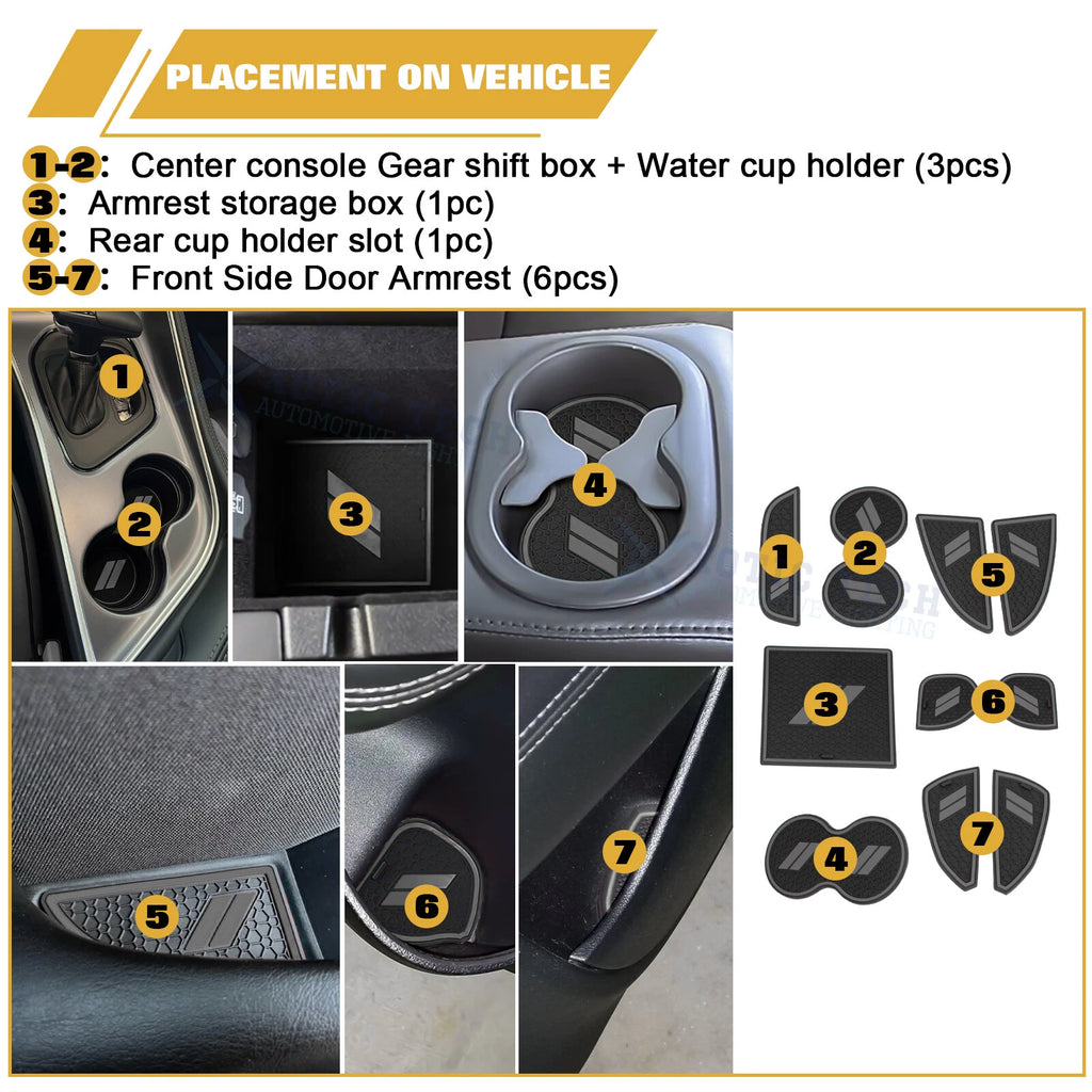 Anti-Dust Car Interior Mats Accessories for Dodge Challenger (2015-2023)