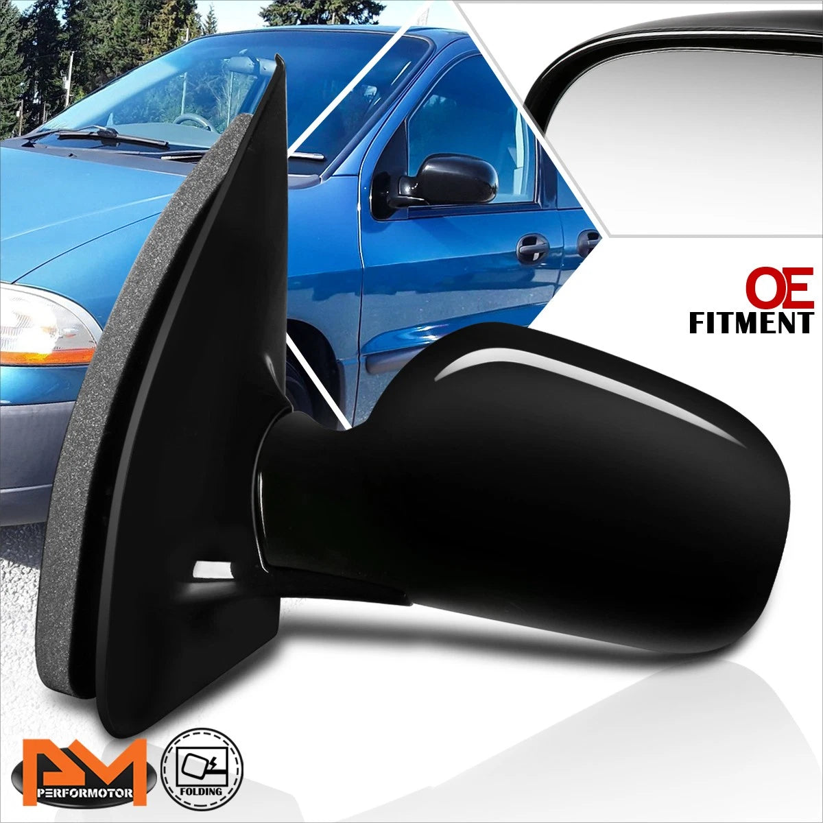 OE Style Manual Side View Door Mirror for Ford Windstar (1999–2003)