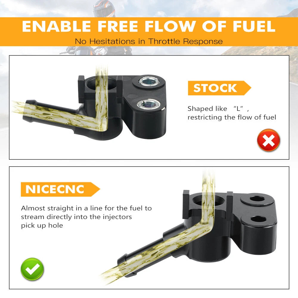 NICECNC Fuel Rail for KTM 250 350 450 500 EXCF SXF XCF (2017–2025)