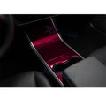 Wine Red Center Console Cupholder Cover Trim Set for Tesla Model Y/3 (2017–2020)