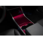 Wine Red Center Console Cupholder Cover Trim Set for Tesla Model Y/3 (2017–2020)